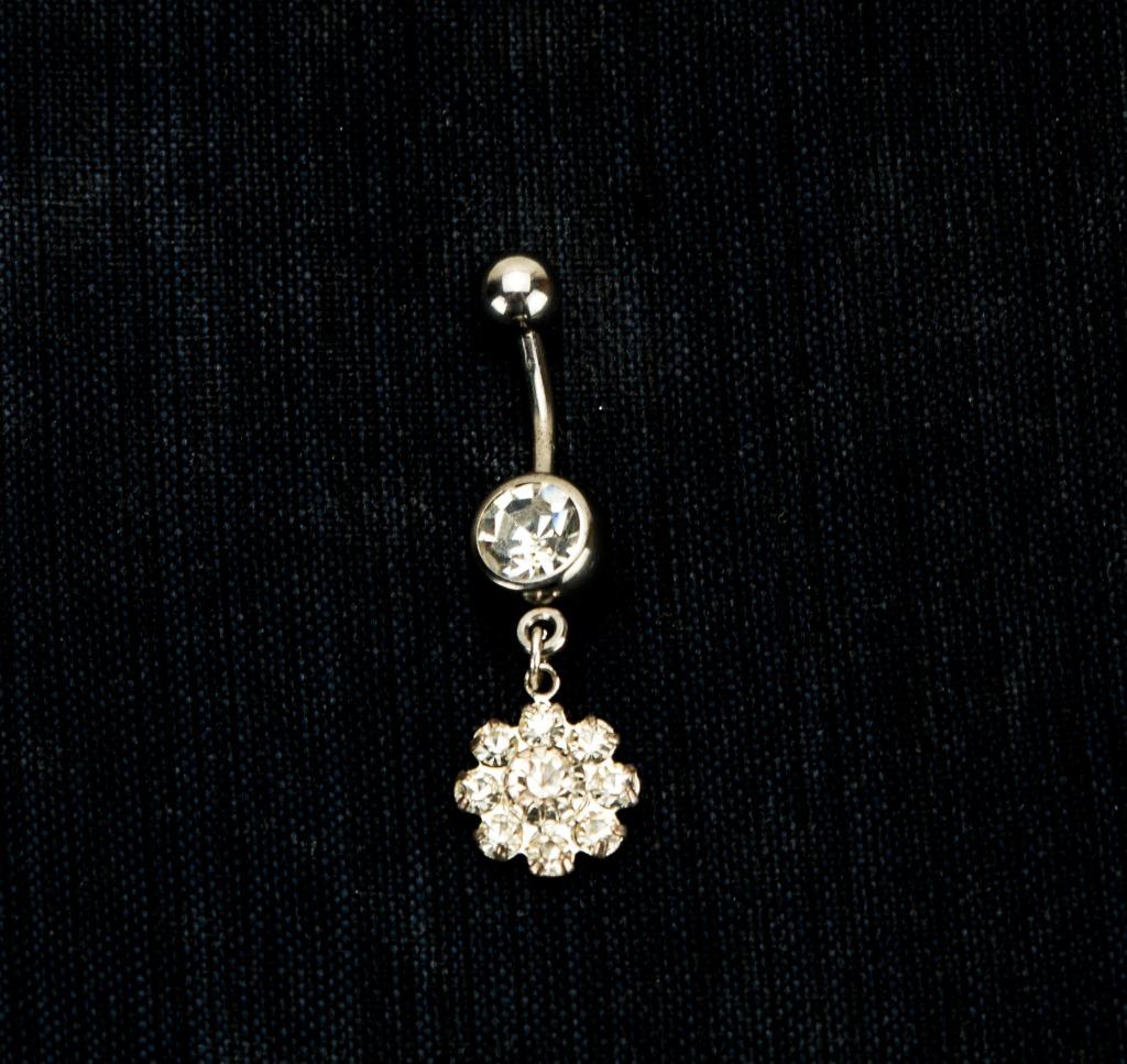 Piercing blanc, Bijoux, Sacs & Beauté, Piercings, Neuf, Enlèvement ou Envoi, Piercing nombril, Acier