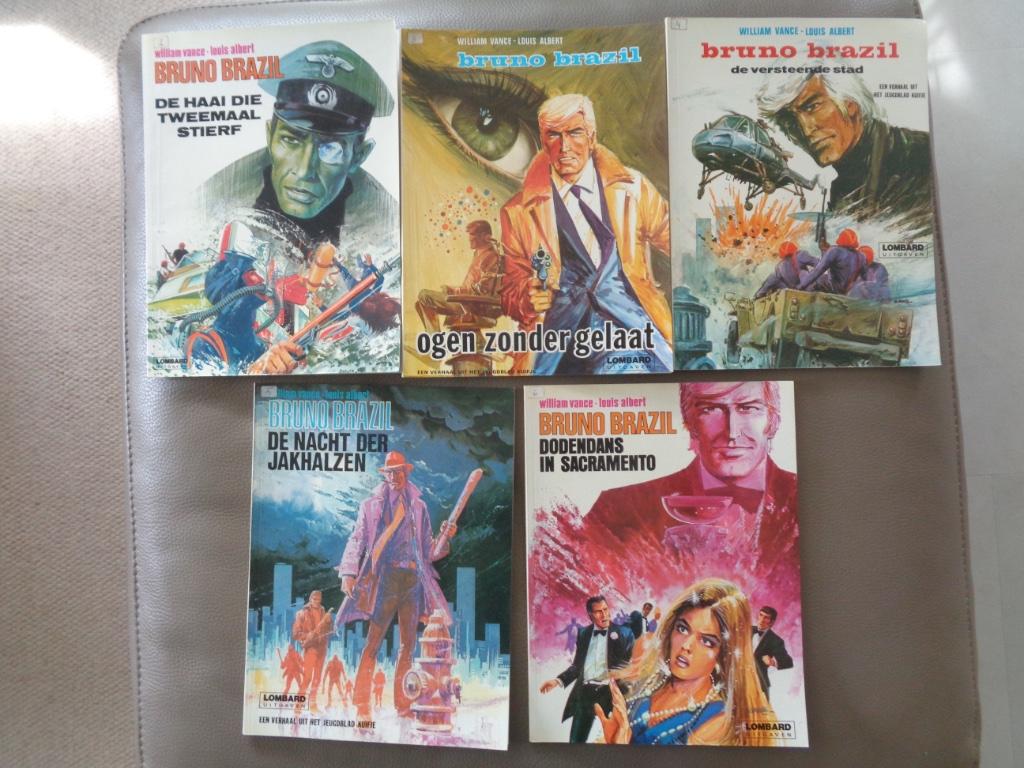 Bruno Brazil - 5 albums (V1, V3, V4, V5 en V6), Ophalen of Verzenden