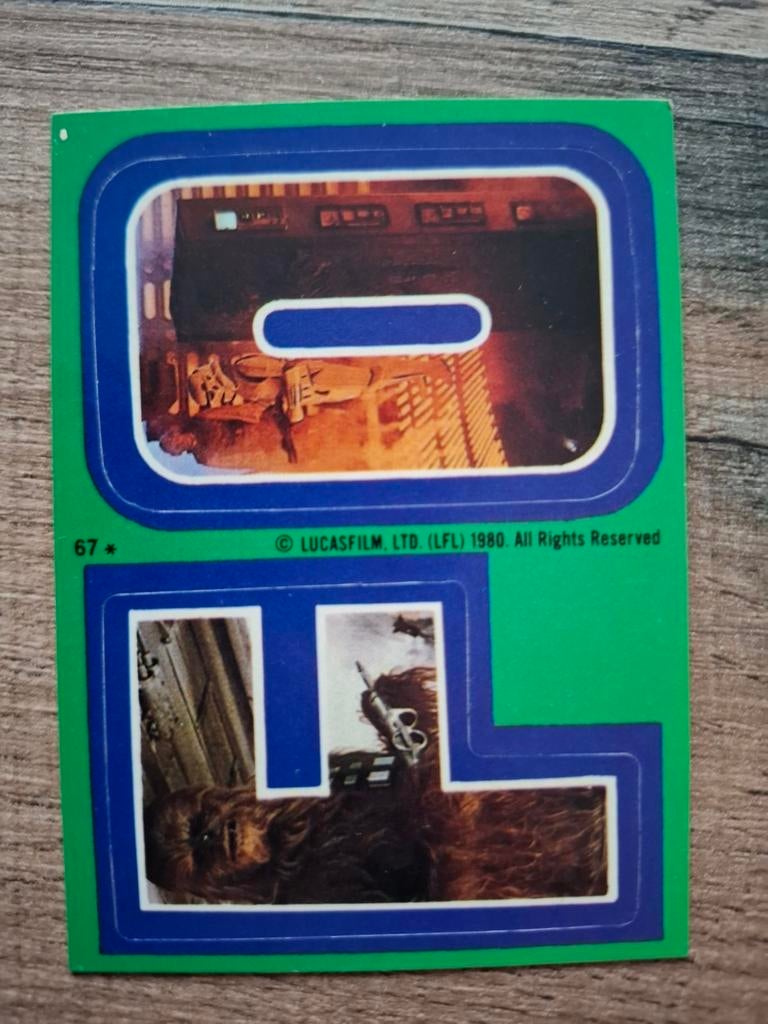 Star Wars : Topp's sticker, Verzenden, Zo goed als nieuw