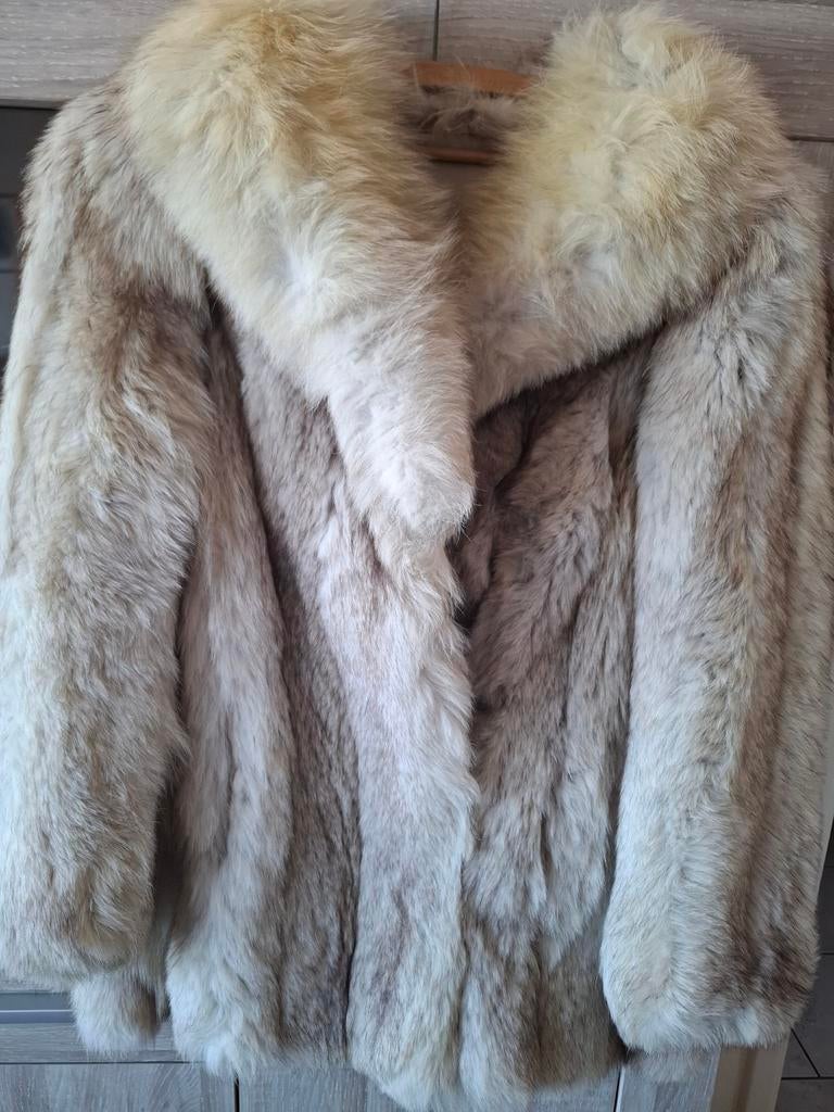 Manteau / veste en fourrure de renard lynx véritable