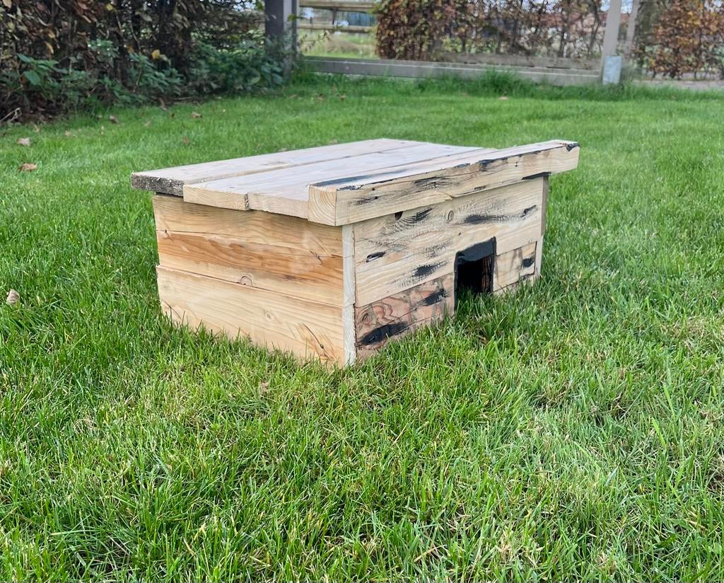 Cavia schuilhok vintage Jvm., Dieren en Toebehoren, Minder dan 60 cm, Ophalen of Verzenden, Muis, Hok