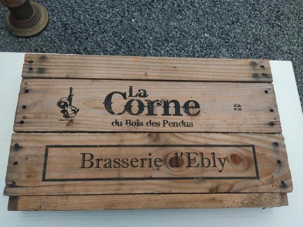 Déco bois corne des pendus brasserie ebly bière, Enlèvement ou Envoi, Utilisé