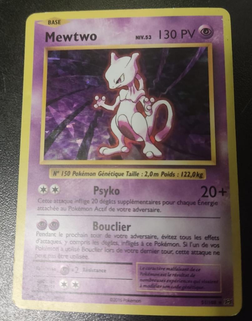 MEWTWO Pokémon-kaart, Ophalen of Verzenden, Gebruikt