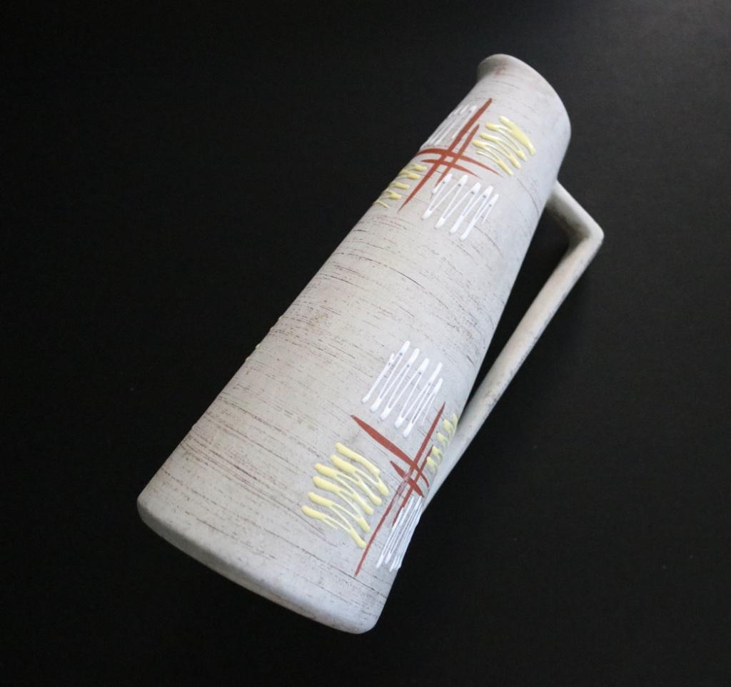 Rare Clemens & Huhn ceramic handled vase 1960 West Germany, Antiquités & Art, Enlèvement ou Envoi