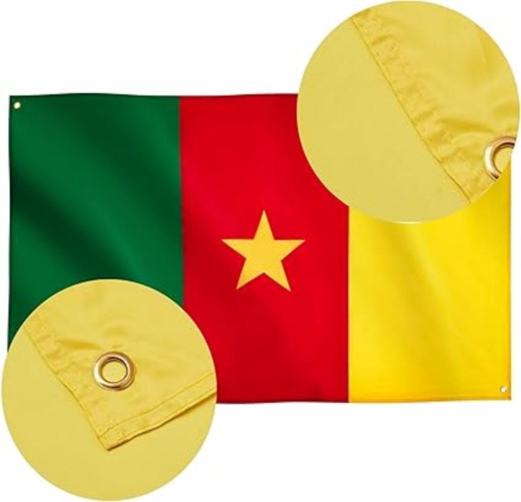 Drapeau du Cameroun | 91 x 152 cm | Nouveau, Divers, Drapeaux & Banderoles, Neuf, -, -, Runesol
