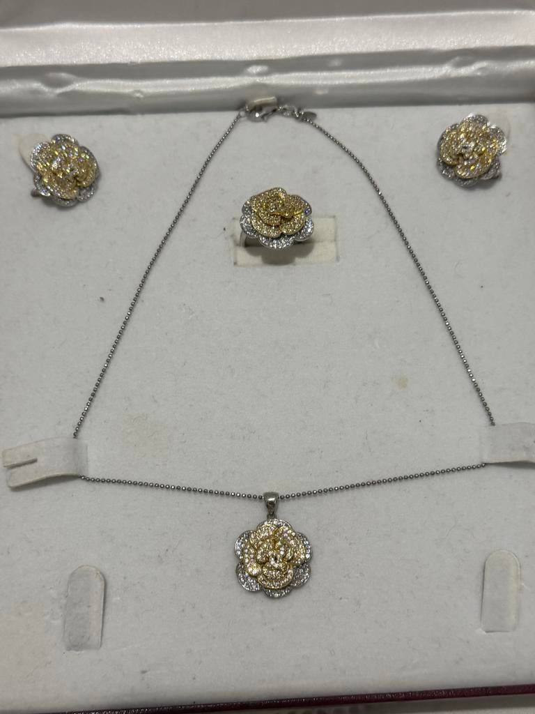 Parure en argent 925 magnifique !, Enlèvement ou Envoi, Comme neuf, Argent, Argent
