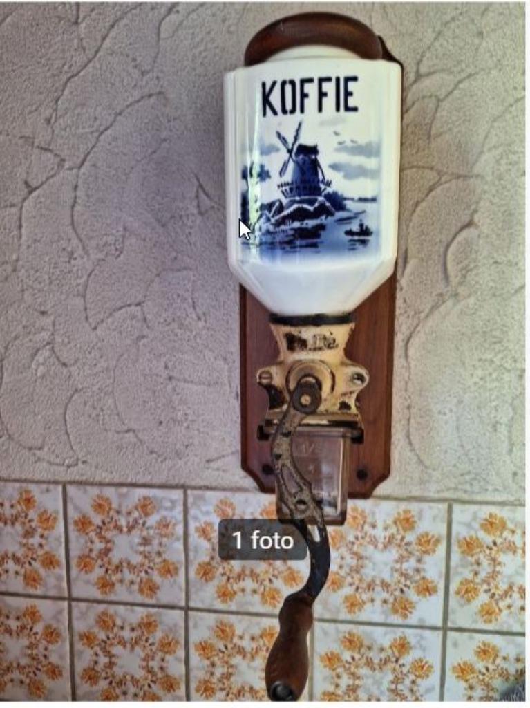 Antieke koffiemolen, Antiek en Kunst, Ophalen