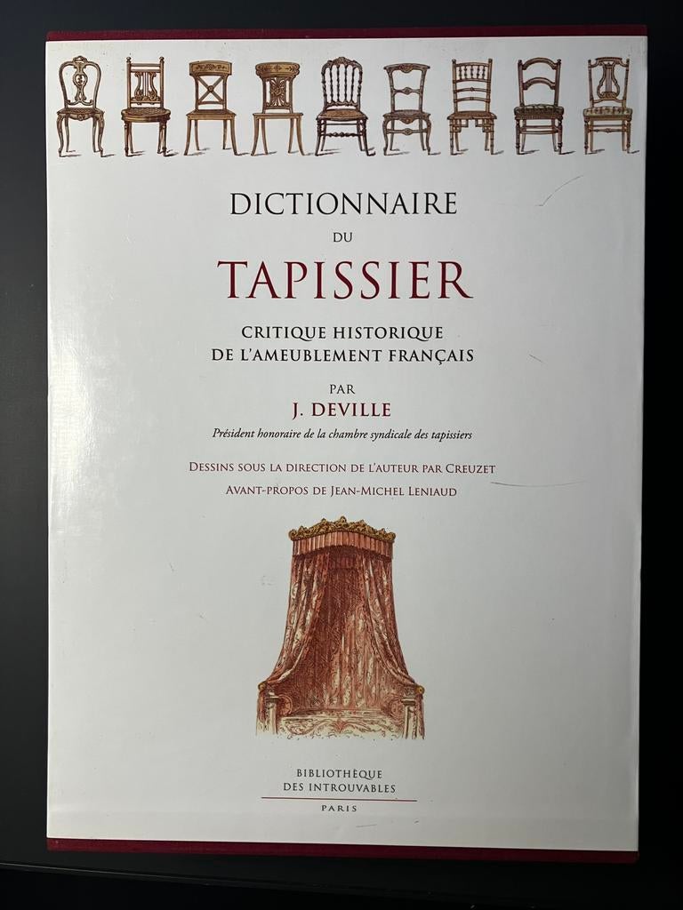 Dictionnaire du Tapissier - Par J. Deville, Ophalen