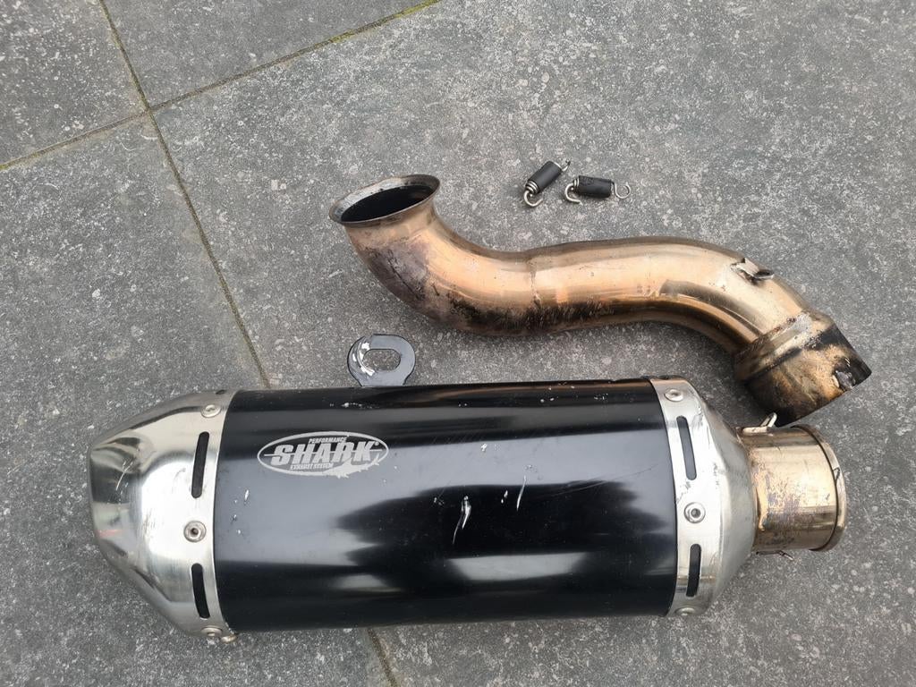 Uitlaatdemper / demper shark dsx 5 ktm 690 duke, Motoren, Ophalen of Verzenden, Gebruikt