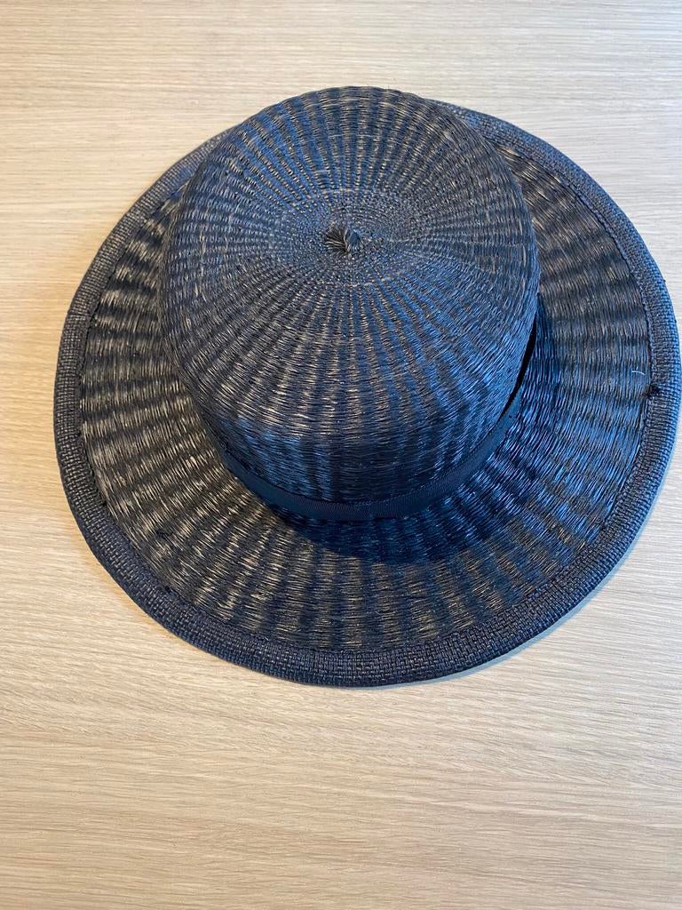 Chapeau noir en paille, Vêtements | Femmes, Enlèvement ou Envoi, Comme neuf, Chapeau