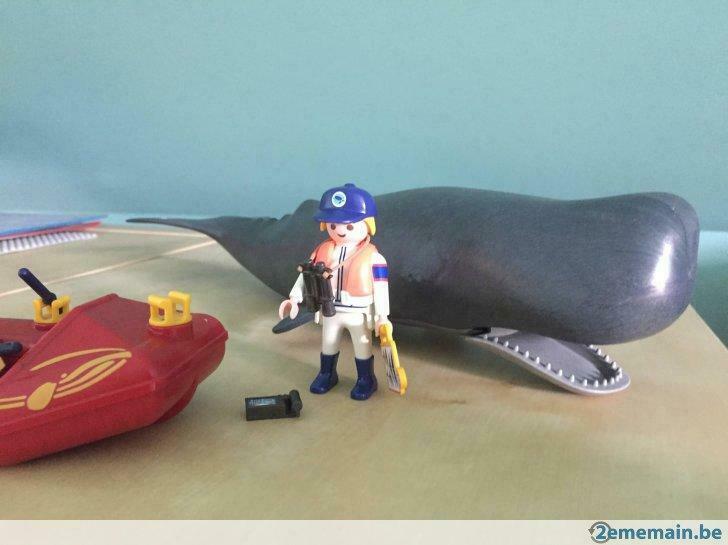 Playmobil Bateau de recherche et cachalot (4489), Enlèvement, Utilisé