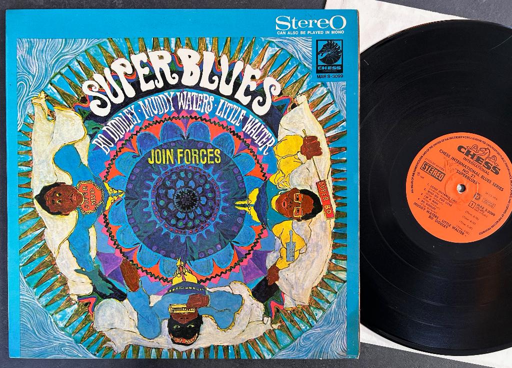 MUDDY WATERS, LITTLE WALTER, DIDDLEY - Chess super blues (LP, 12 pouces, Utilisé, Blues, 1960 à 1980