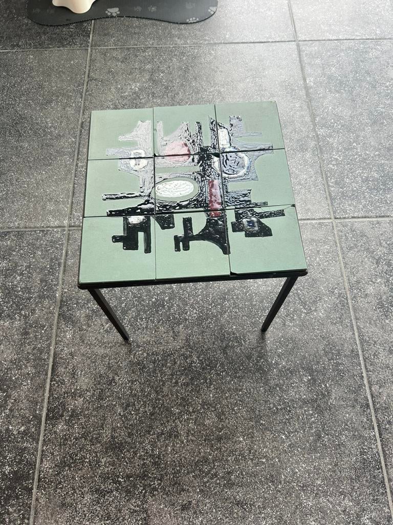 Bijzettafel met tegeltjes, Ophalen, Gebruikt