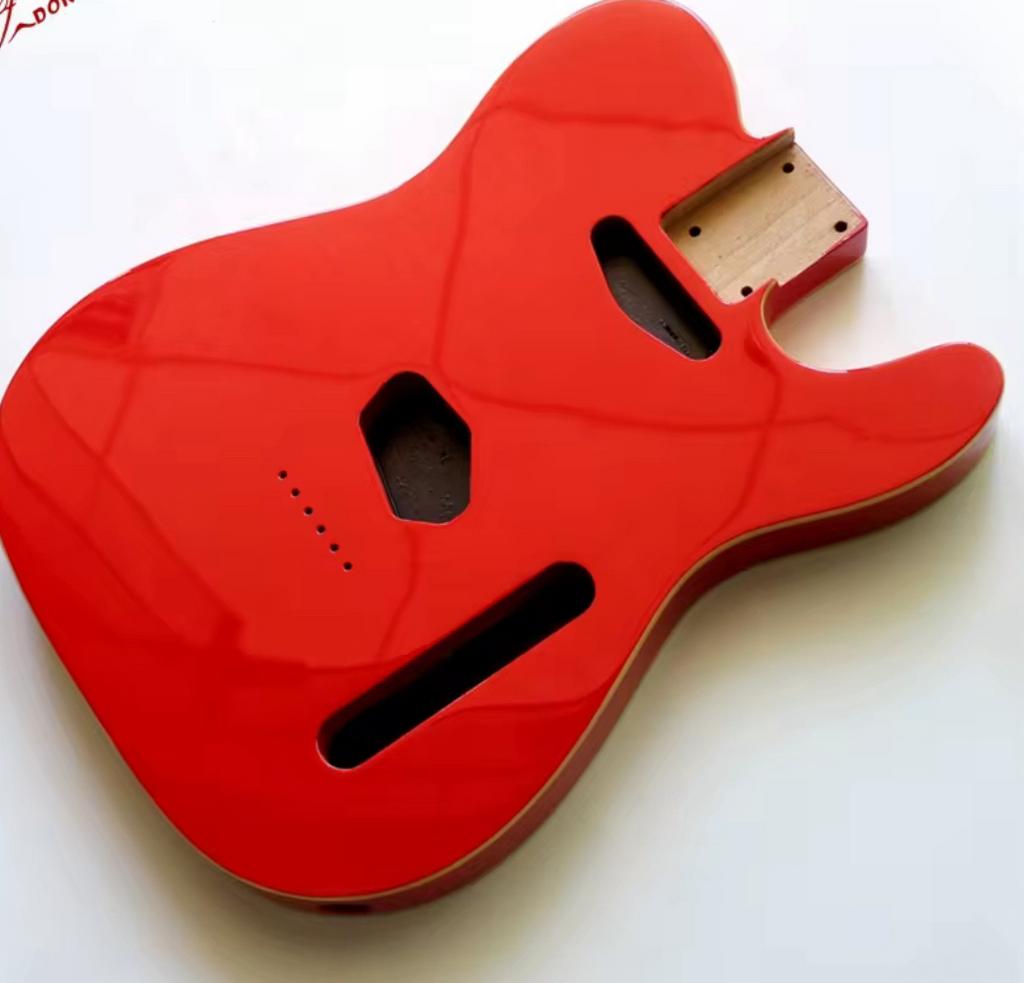 Telecaster deluxe body” Fiesta red dubbel binding” new, Musique & Instruments, Envoi, Neuf