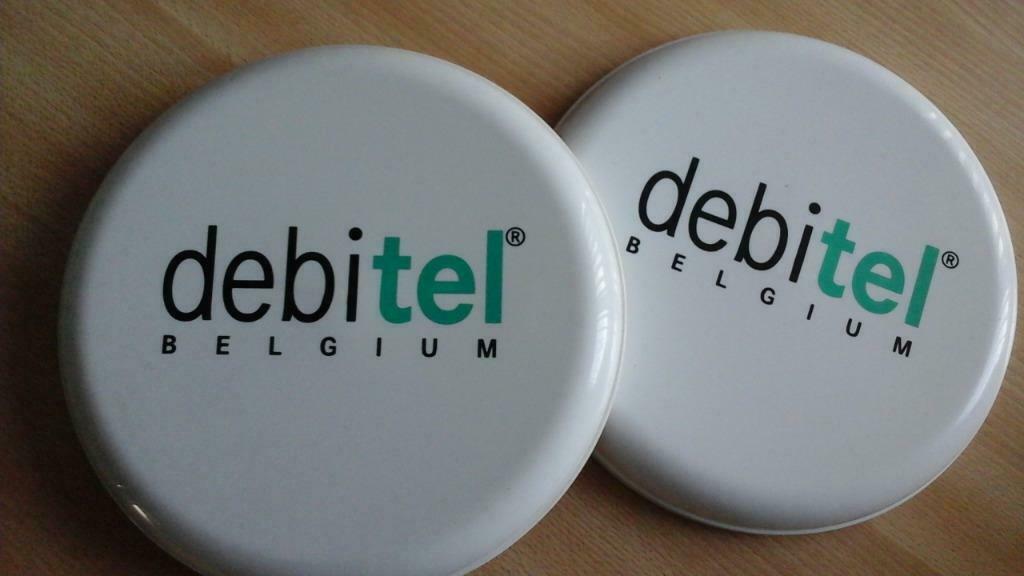 paire de frisbee "débitel"  diam. 21cm, Enlèvement ou Envoi