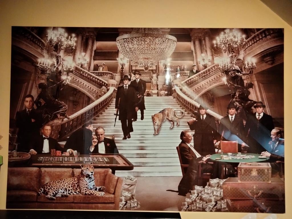 Casino glasschilderij 120 x 80 cm, Ophalen