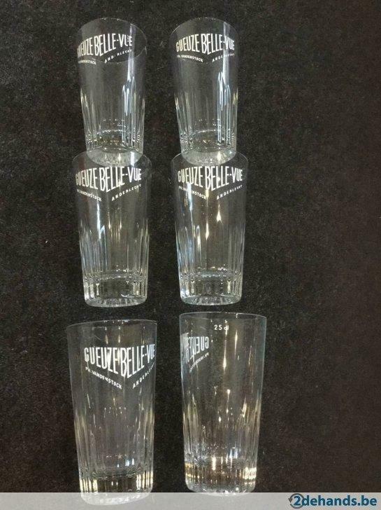 Brouwerij diverse Bierglazen Bierglas, Enlèvement ou Envoi, Utilisé, Leffe