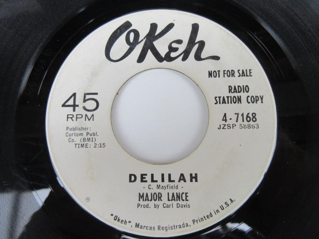 Major lance - Delilah / Everytime Promo, Promo, Enlèvement ou Envoi, Utilisé, R&B et Soul