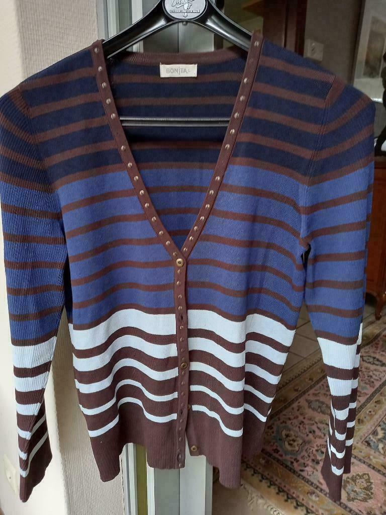 gestreepd golfje merk Bonito maat 42/44  Nieuw, Bruin, Maat 42/44 (L), Nieuw, Ophalen of Verzenden