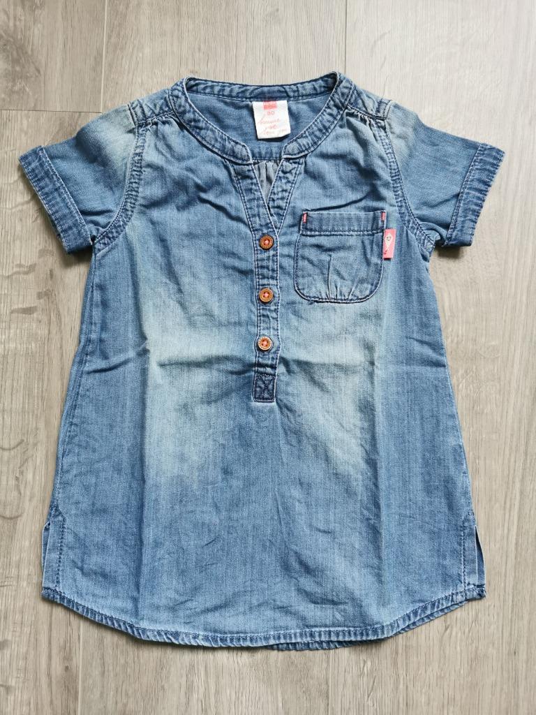 Jeans jurk Hema - maat 80, Kinderen en Baby's, Gebruikt, Meisje, Jurkje of Rokje, Ophalen of Verzenden