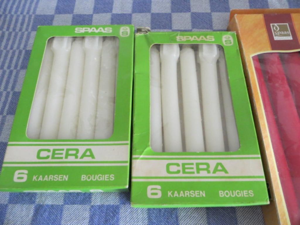 Pakket met verschillende soorten kaarsen - Spaas, Huis en Inrichting, Woonaccessoires | Kandelaars en Kaarsen, Nieuw, Kaars, Wit