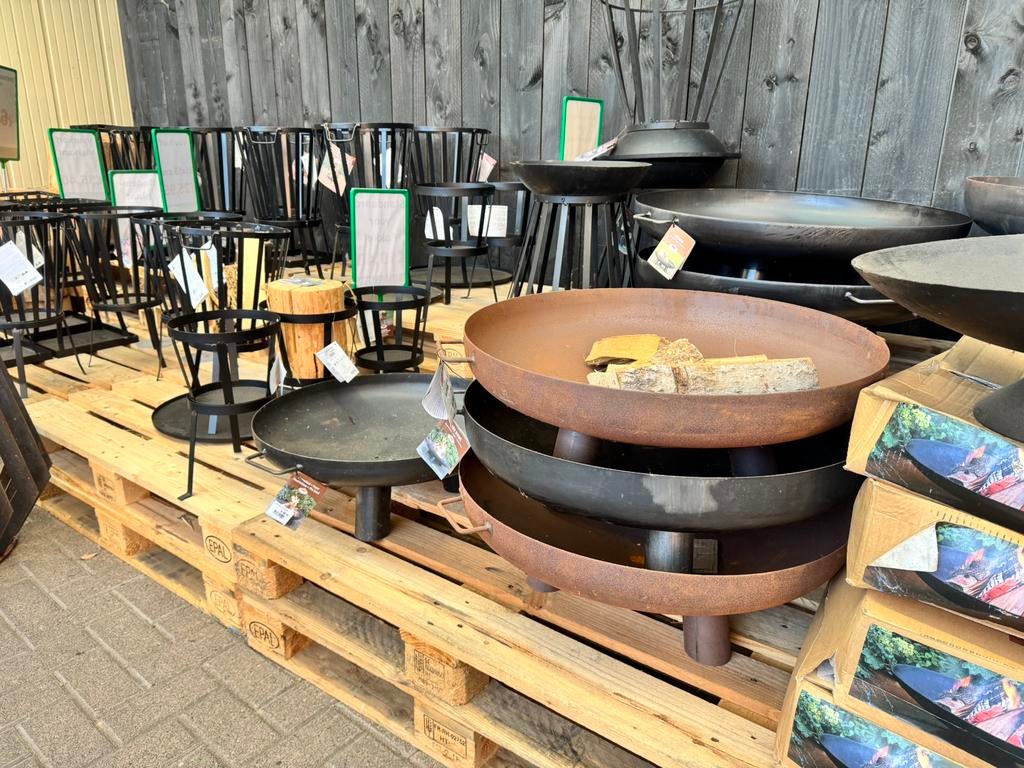Opruiming vuurkorven, schalen, haarden en kachels, Tuin en Terras, Vuurschalen, Nieuw, Ophalen