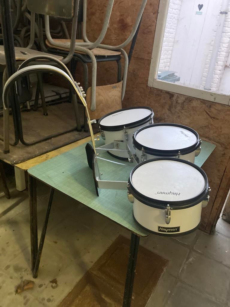 3tom incl harnas, Musique & Instruments, Enlèvement, Utilisé