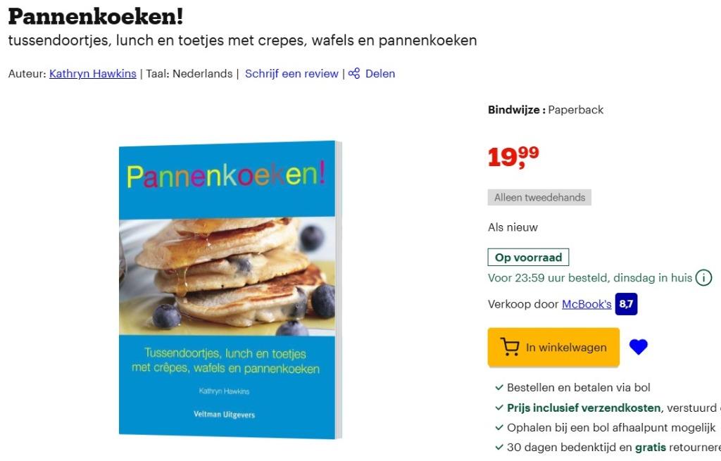 PANNENKOEKEN ! tussendoortjes, lunch en toetjes , NIEUW, Ophalen of Verzenden, Nieuw