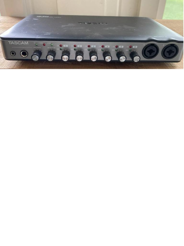 Tascam US-800 8 in / 6 out USB 2.0 Audio/Midi Interface, Enlèvement, Utilisé