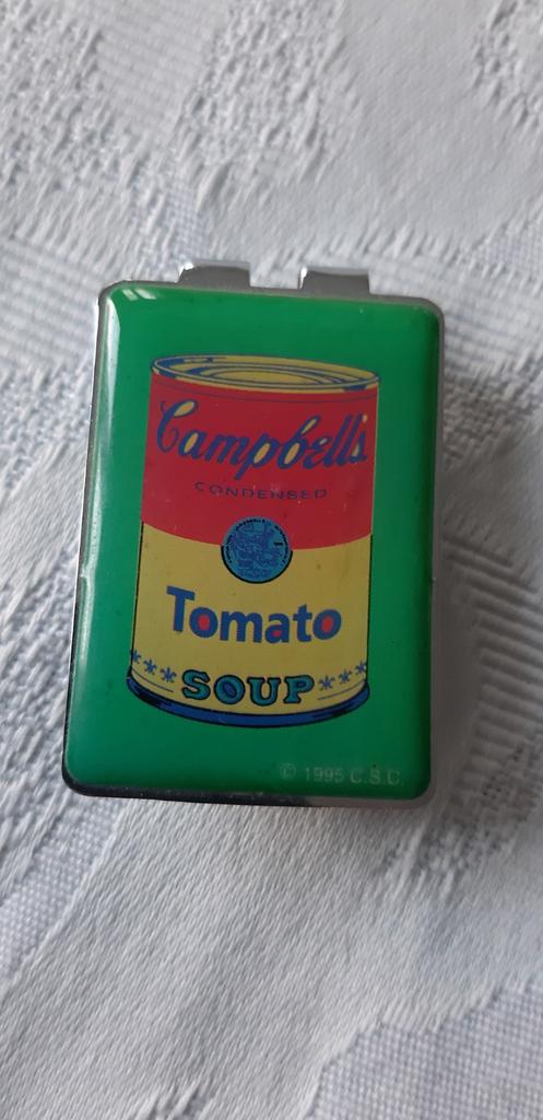 Andy Warhol Campbell's Soup Money clip, vintage., Antiek en Kunst, Ophalen of Verzenden