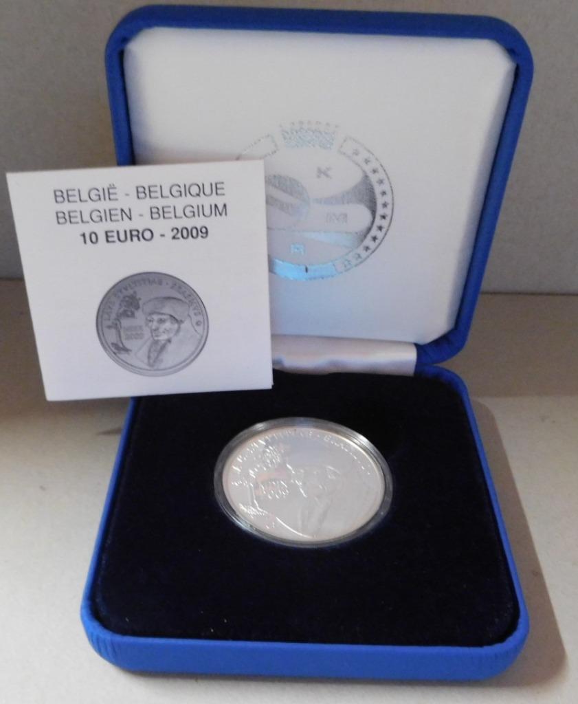 zilveren 10 euro België 2009 Erasmus, Ophalen of Verzenden, België, 10 euro