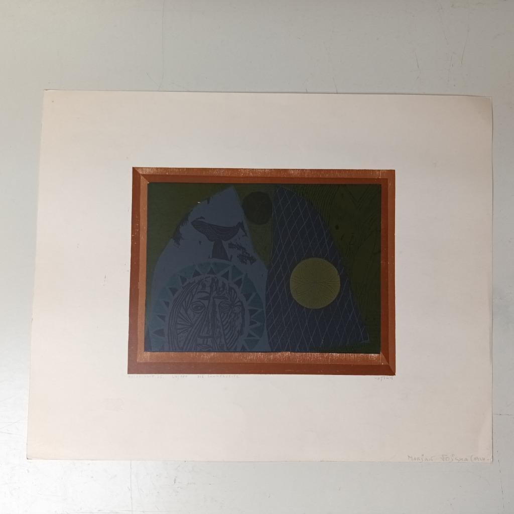 Marijan Vojska (1934) - lithografie - Die sonnenseite, Antiek en Kunst, Kunst | Litho's en Zeefdrukken, Ophalen of Verzenden