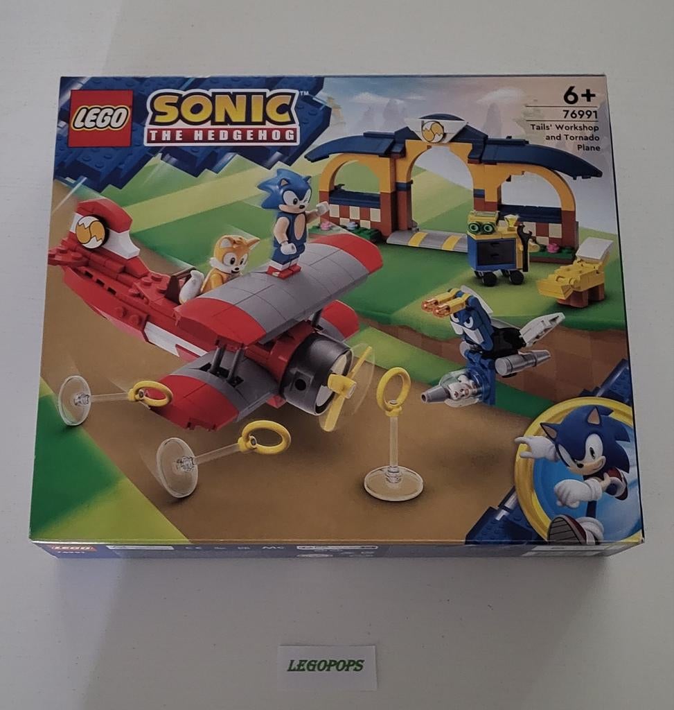 Lego - 76991 - Tails' Werkplaats en Tornado vliegtuig, Ophalen of Verzenden, Nieuw, Lego