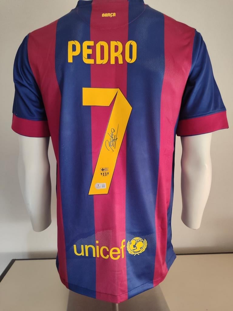 Pedro gesigneerd FC Barcelona shirt met Beckett coa, Ophalen of Verzenden, Nieuw, Shirt