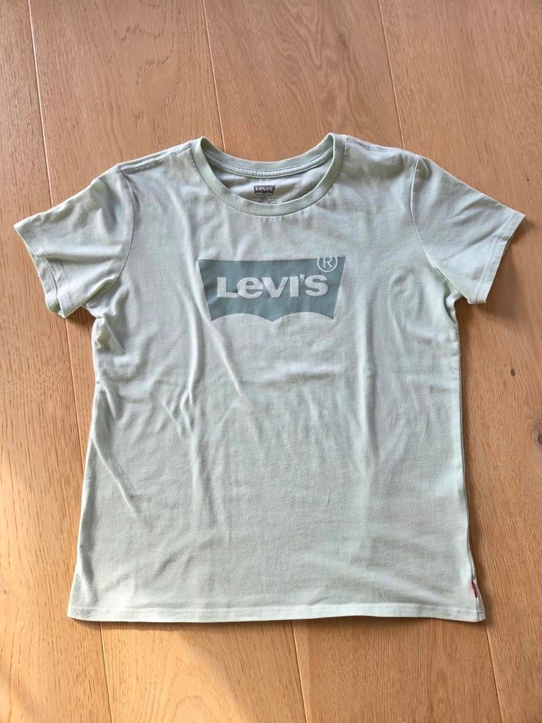 T-shirt Levi's vert pastel - taille 158 - 13 ans, Enlèvement ou Envoi, Chemise ou À manches longues, Utilisé, Levi's