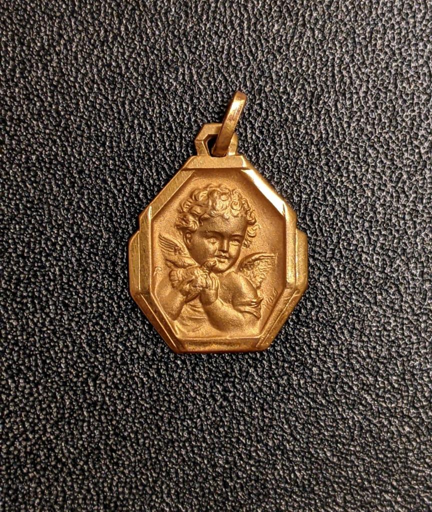 Médaillon, pendentif bébé ange, ange gardien, Chérubin, Enlèvement ou Envoi, Neuf, Bijoux, Christianisme | Catholique
