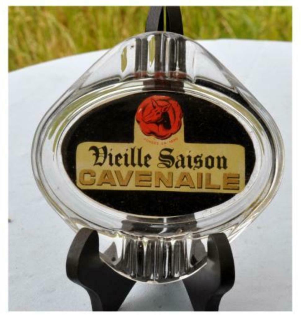 §cendrier en verre vieille saison cavenaille fond noir (2-6), Ophalen of Verzenden, Zo goed als nieuw, Overige typen, Overige merken
