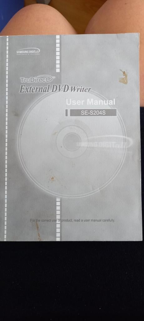 Handleiding externe dvd writer samsung, Ophalen of Verzenden, Zo goed als nieuw