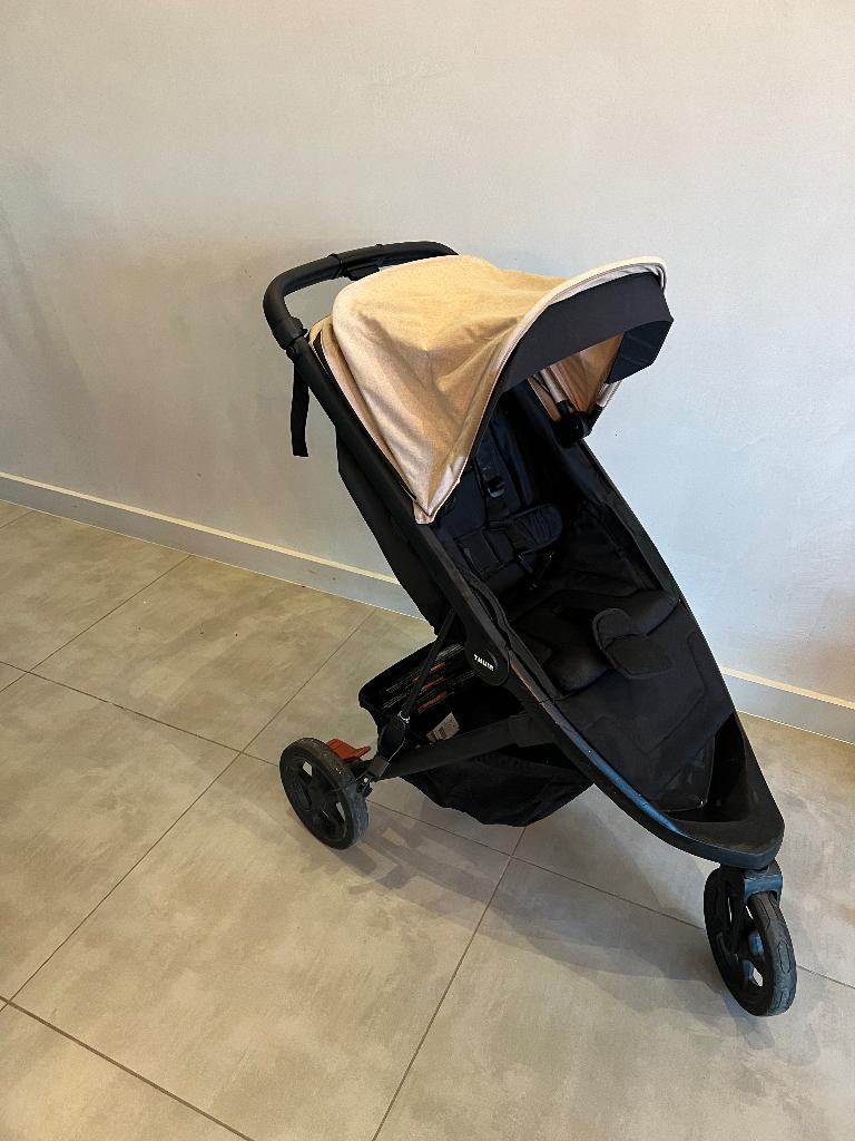 Buggy Thule Spring Roze, Kinderen en Baby's, Ophalen, Gebruikt, Overige merken, Verstelbare rugleuning