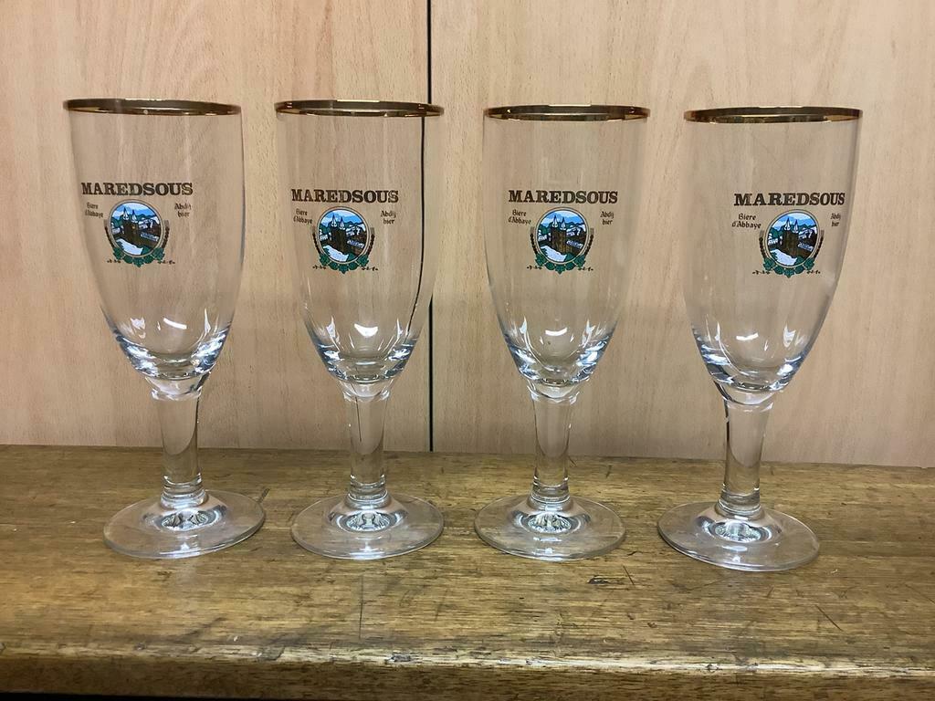Il reste 3 verres bière abbaye de Maredsous brasserie