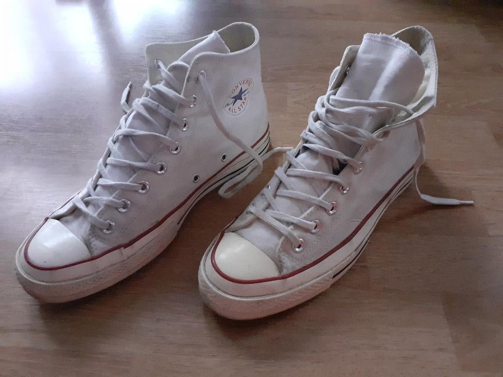 Converse All Star White/Canvas Size UK 9 EU 42.5, Ophalen, Wit, Zo goed als nieuw, Sneakers
