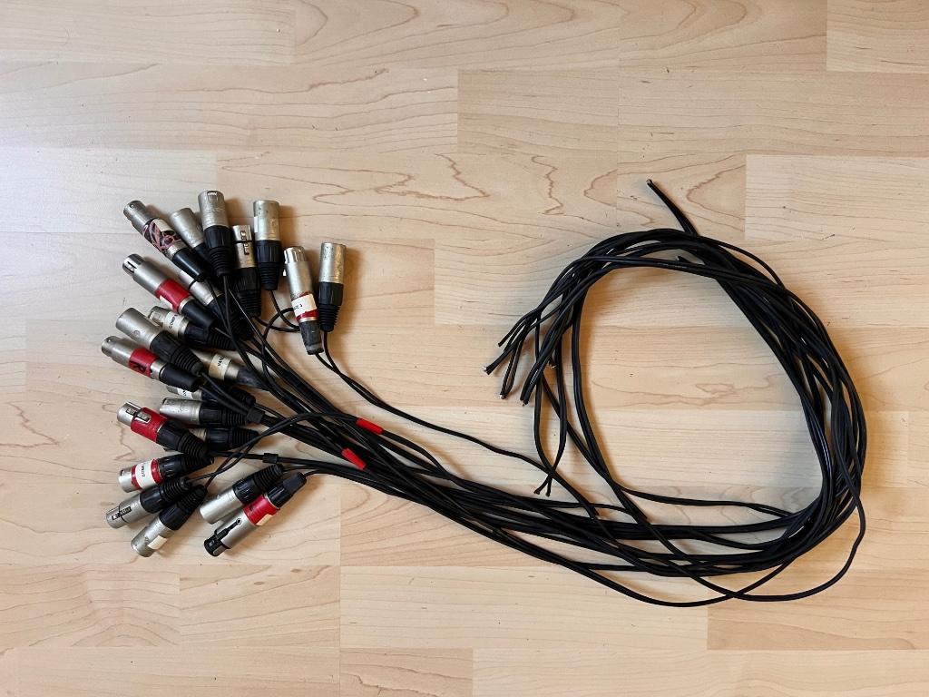 Diverse connectors met kabel  XLR, Jack, Cinch, Muziek en Instrumenten, Kabels en Stekkers, Ophalen of Verzenden, Gebruikt, Apparatuur