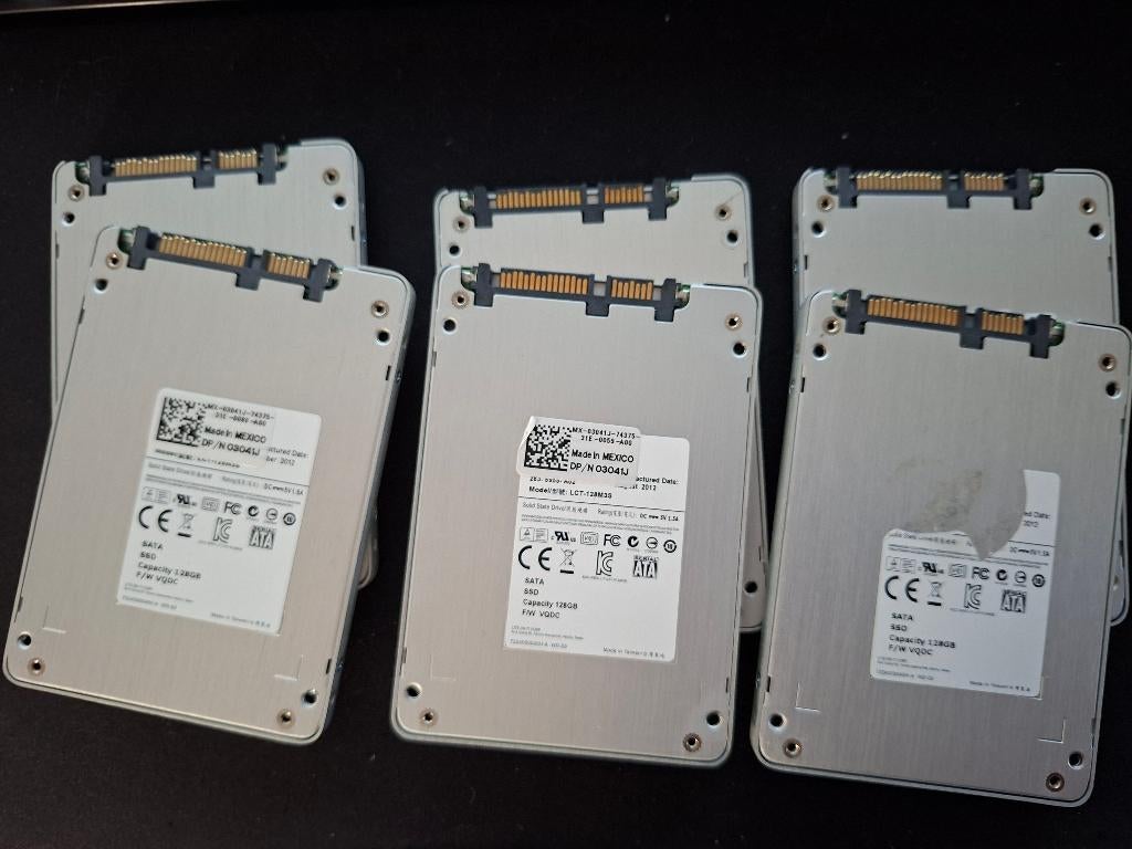 6 x 128GB SATA SSDs, Informatique & Logiciels, 128GB, Enlèvement ou Envoi, Interne, Utilisé