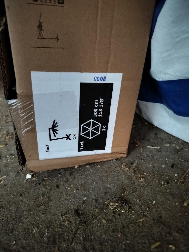 Zweefparasol nieuw 3meter, Ophalen, Nieuw, 3 tot 4 meter, Zweefparasol
