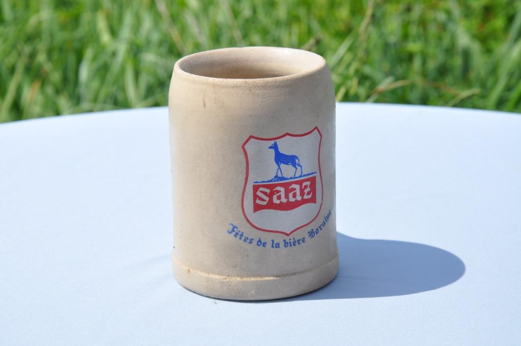 §  chope en gres saaz 1/2 litre, Enlèvement ou Envoi, Utilisé, Chope(s), Autres marques