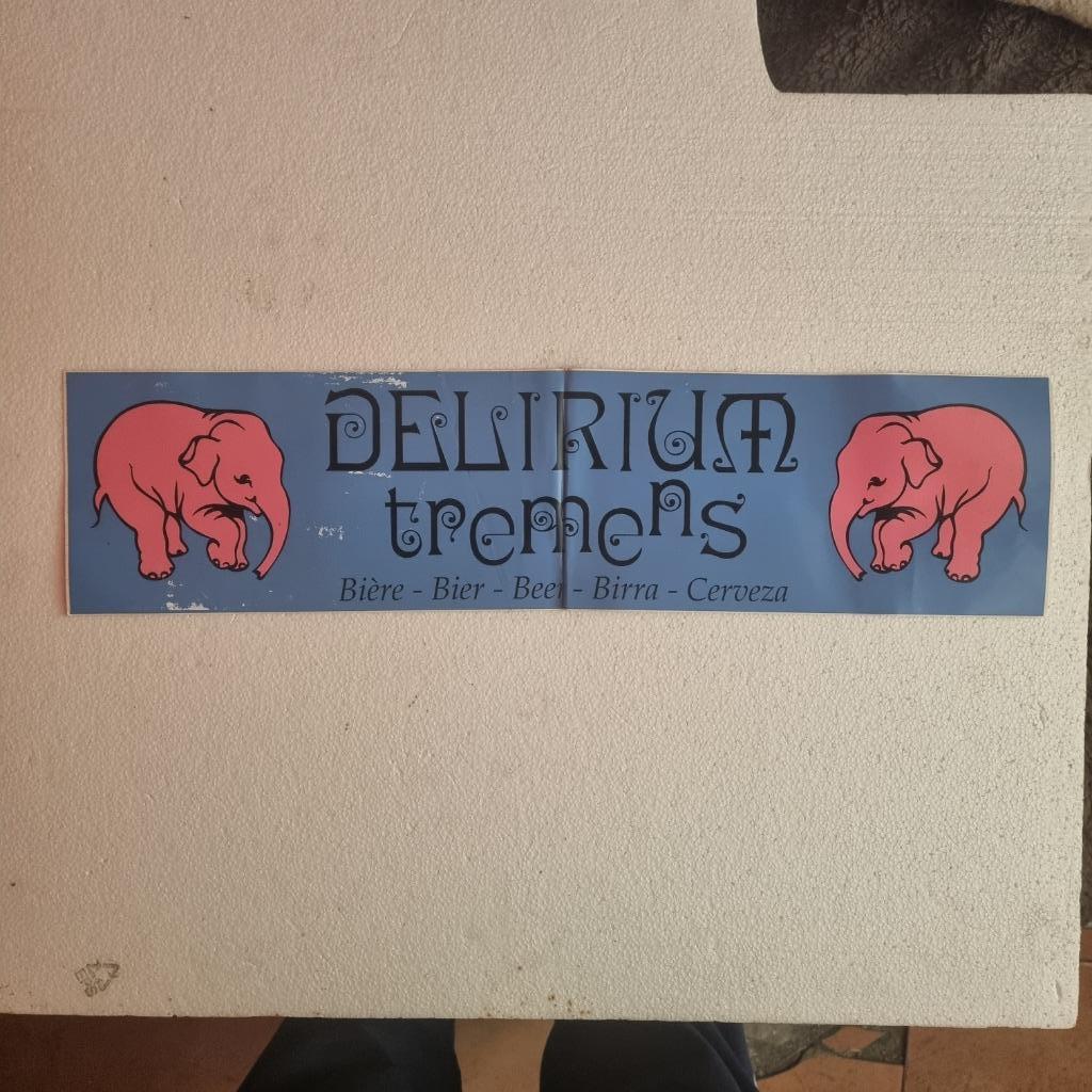 Autocollant Delirium Tremens, Enlèvement ou Envoi, Utilisé, Autres types, Autres marques