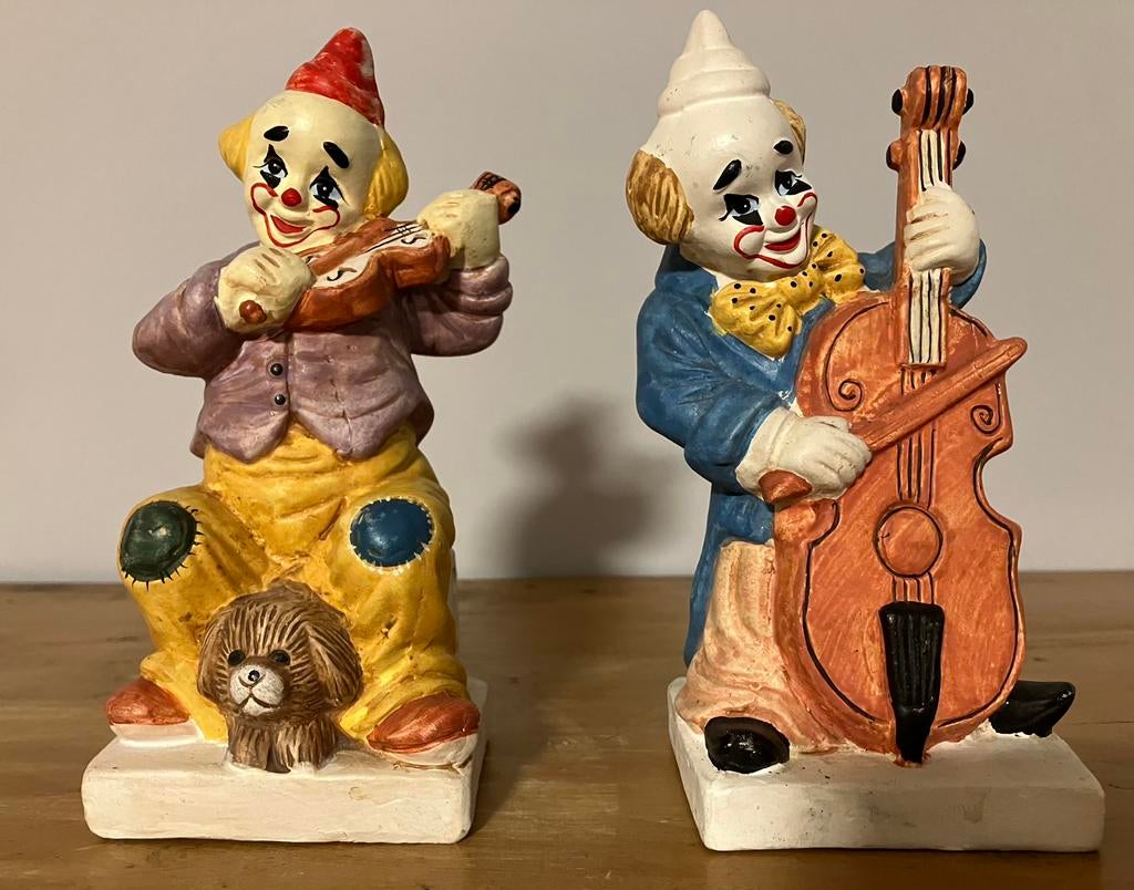 Clown beeldjes, Ophalen, Gebruikt