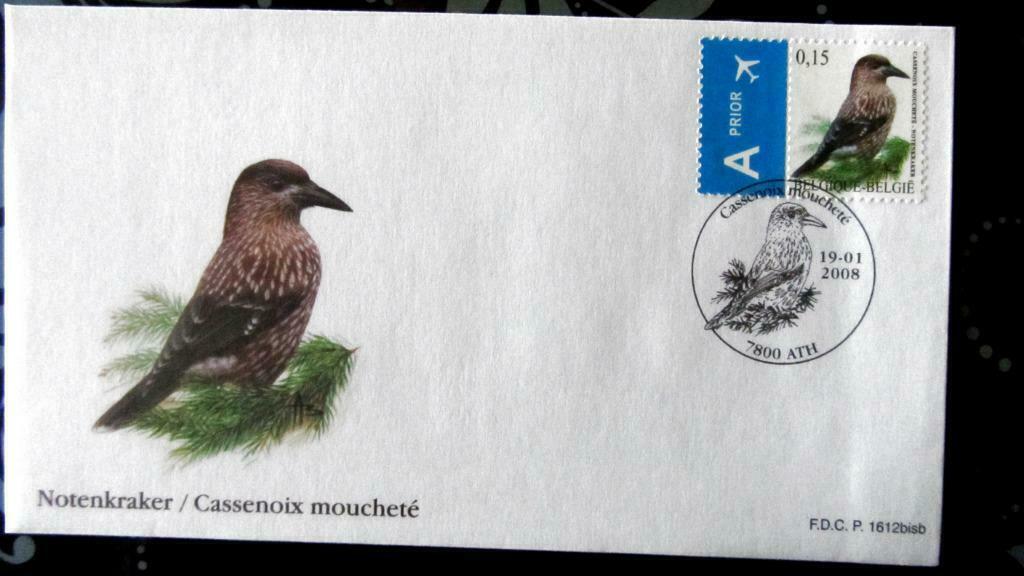 FIRST DAY COVER- VOGELS VAN BUZIN- DE NOTENKRAKER, Enlèvement ou Envoi, Affranchi, Animal et Nature