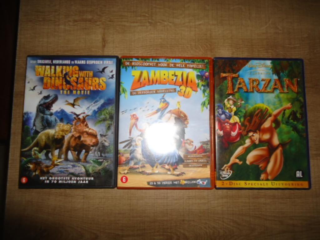 2 DVD pour enfants : Zambezia et Tarzan, Enlèvement ou Envoi, Utilisé