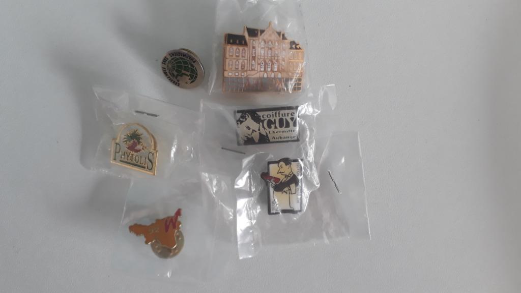 lot de 6 pin's anciens, Verzenden, Nieuw, Speldje of Pin